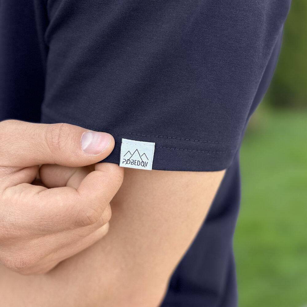 Чоловіча футболка темно-синя Pobedov Peremoga Київ - фото 5