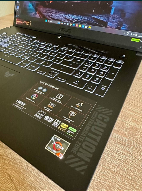 Великий ігровий Ноутбук ASUS -A17 (Ryzen 5 - 7535HS/RTX 4050 - 6Gb. 140W. ) Київ - фото 5