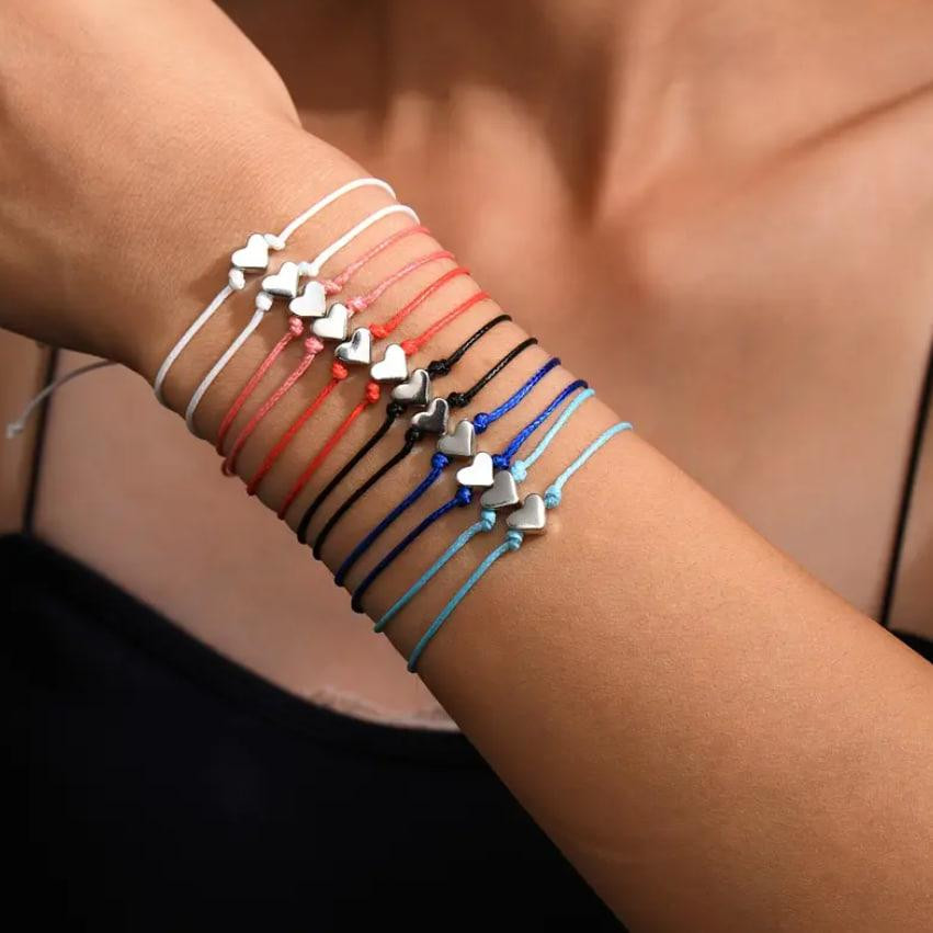 Набор из 12 браслетов с сердечками. Киев - изображение 1