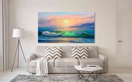 Картина холст в гостиную / спальню   Природа  моря     MLP_362 40x80 см Киев