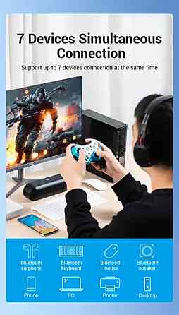 Адаптер  Vention USB Bluetooth5.0 Adapter Black (CDSB0) Киев