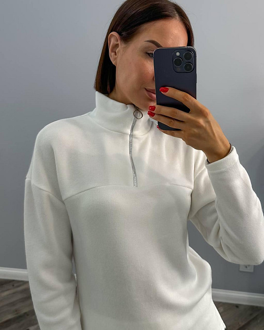 Жіночий повсякденний костюм подвійна двостороння ангора Молочний, 46/48 Одеса - фото 3