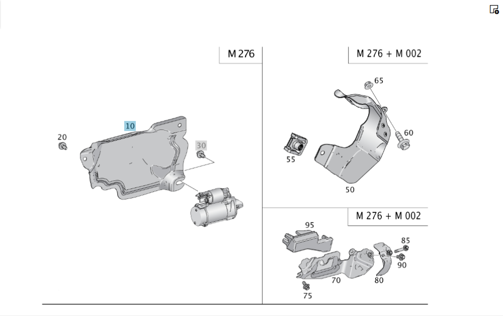 Mercedes-Benz  A2761502276 Захисний екран стартера R-class long V251 GL/GLS X166 ML/GLE W166 GLE Coupe C292 Одесса - изображение 2