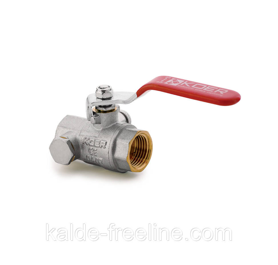 Кран кульовий 1/2" ГГР Koer з дренажем та повітровідвідником Харків - фото 1