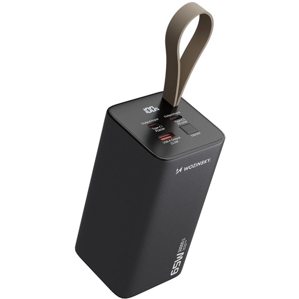 УМБ Wozinsky 30000mAh K65+ 65W PD,QC USB-A,2xUSB-C Gray Вінниця - фото 2