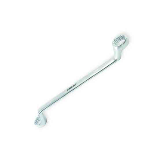 Ключ накидной изогнутый 21х23 мм CrV satine Мукачево