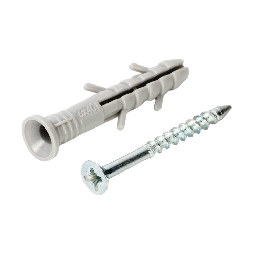 Дюбель-цвях 6*60мм швидкого монтажу поліетилен потай 100шт/уп APRO Житомир - изображение 1