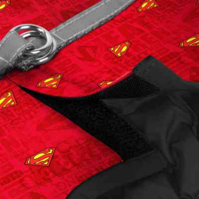 Шлей для собак WAUDOG Clothes с QR паспортом "Супермен красный" S2 (1012-4007) Винница