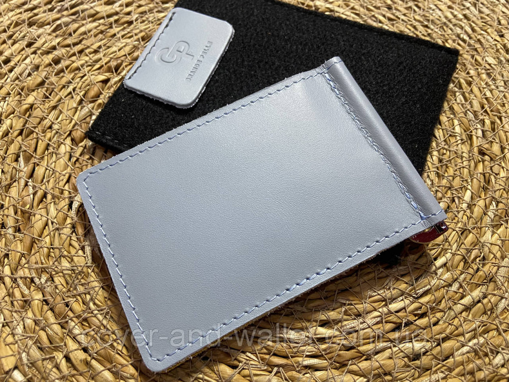 Жовто-блакитний затискач для купюр з написом З Україною в серці Grande Pelle Onda Київ - фото 8