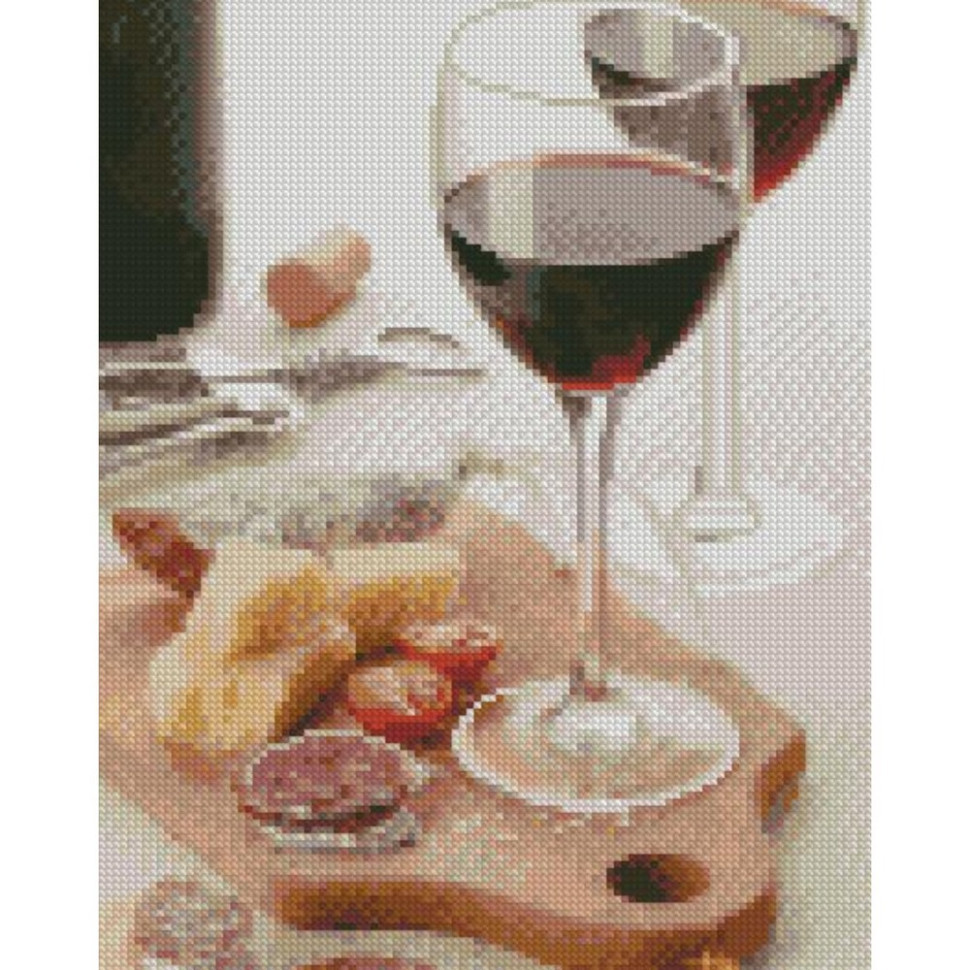 Алмазна мозаїка "Келихи з коханням" HX444 30х40 см Вінниця - фото 1