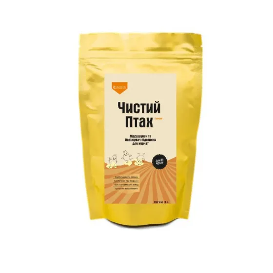 Чистая птица 800 мл (подсушитель и освежитель подстилки в грануле для 20 цыплят) Винница