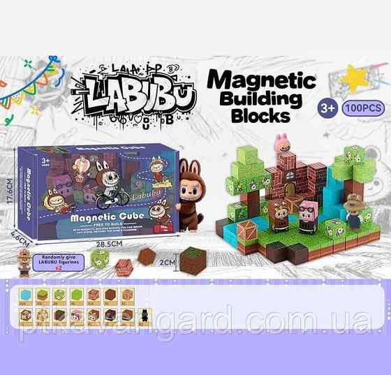 Магнітний конструктор Лабубу 100 деталей BZ 94-5 ПОДВІЙНИЙ МАГНІТ Хмельницький