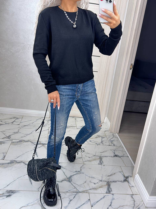 Джемпер кофта в'язаний теплий жіночий базовий Київ - фото 1