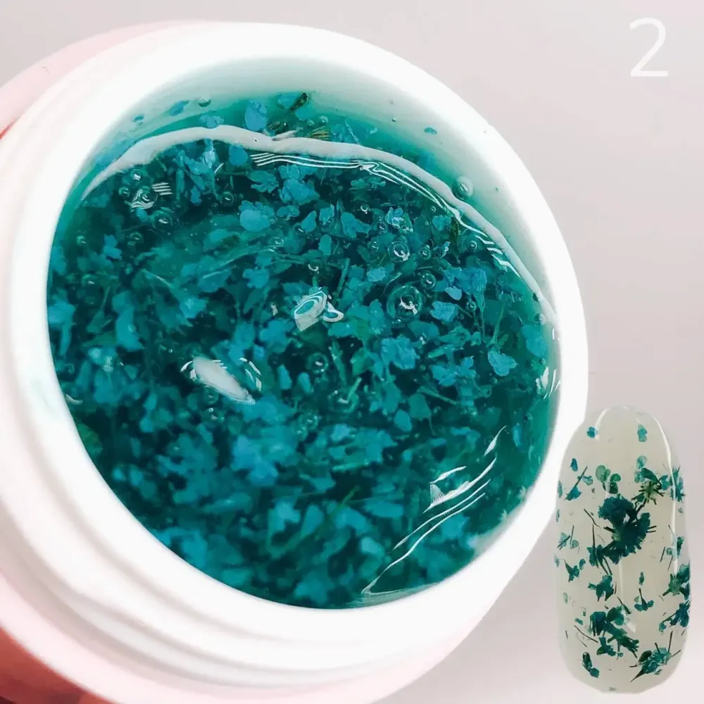 Гель з сухоцвітом Saga Professional Flower Fairy Gel № 02, 5 г Київ - фото 2