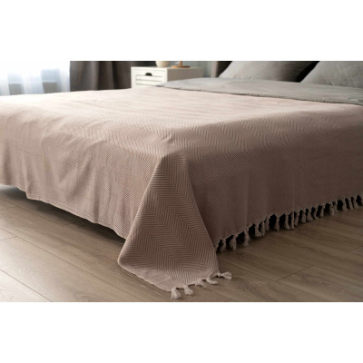 Плед Ardesto Summer 100% хлопок, бежевый 140х190 см (ART0915SE) Винница - изображение 9