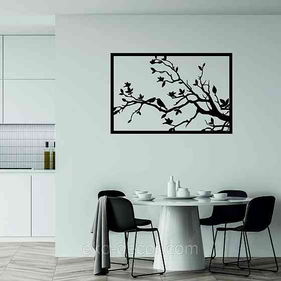 Декоративное настенное Панно «Весна» Декор на стену 110*73 см, Черный Киев