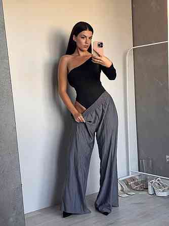 Женский базовый облегающий боди на одно плечо микродайвинг Одесса