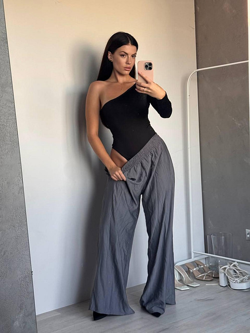 Женский базовый облегающий боди на одно плечо микродайвинг Одесса - изображение 4