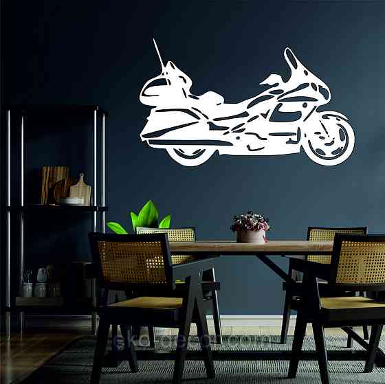 Декоративное настенное Панно «Байк» Декор на стену 70*55 см, Белый Киев