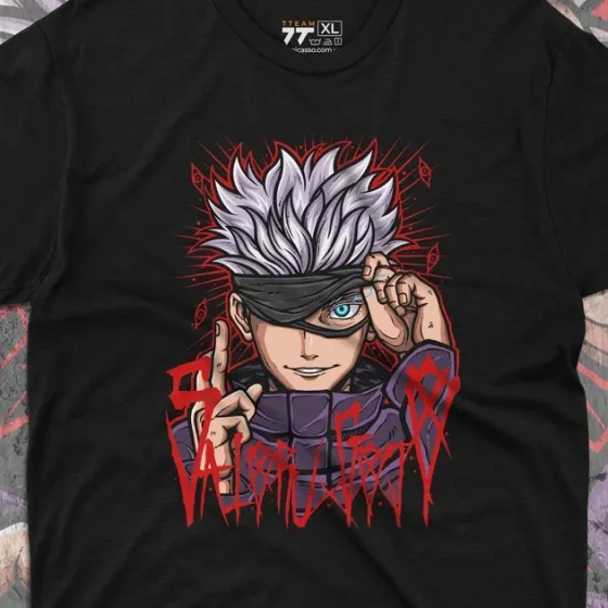 Футболка чоловіча з  принтом Магическая Битва Сатору Годжо 3 Розмір 48 Дніпро