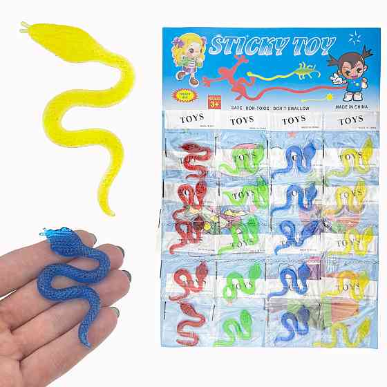 Игрушка лизун липучка Змея 20 шт Киев