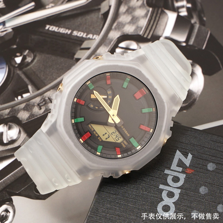 Ремешок + безель (рант) для Casio G-Shock GA-2100 Transl GD SBR Київ - фото 6