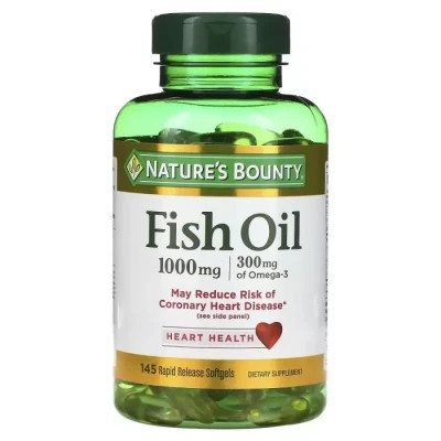 Жирные кислоты Nature's Bounty Рыбий жир, 1000 мг, Fish Oil, 145 гелевых капсул (NRT-03822) Винница - изображение 1