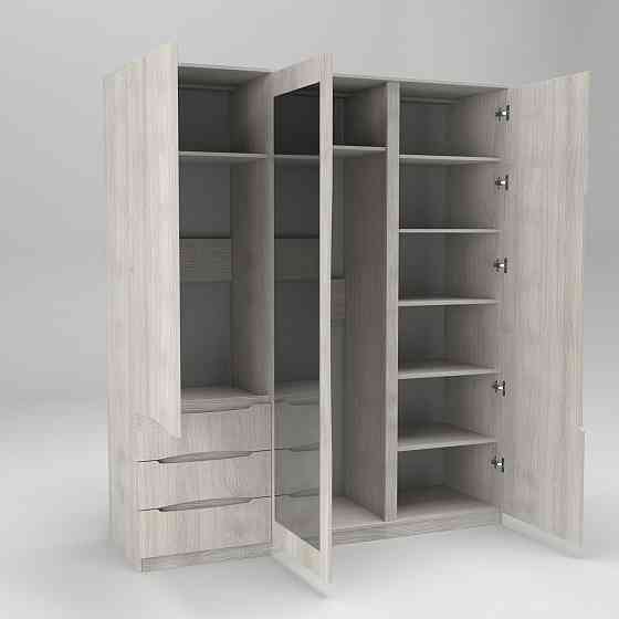 Шкаф Дельта 2, Дуб Шамоні Світлий, 1800х550х2100 Львов