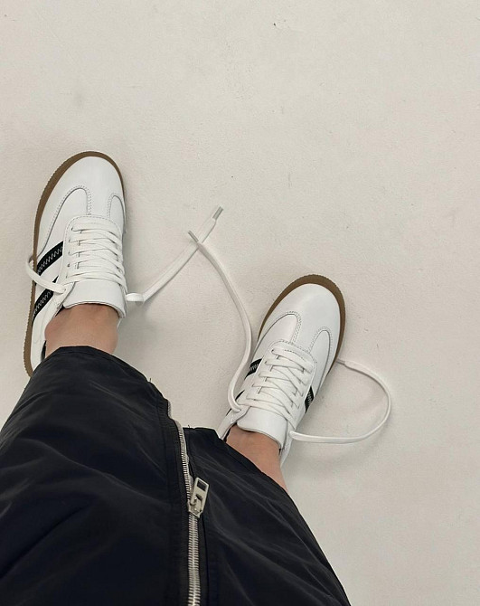 Olli Кроссовки женские OLLI белые натуральная кожа низкий ход 37р.-24см 38р.-24.5см 39р.-25см ( Коломыя - изображение 2