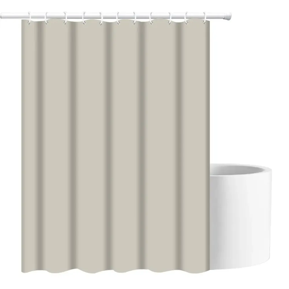 Шторка для ванной и душа с крючками 180x180 см водоотталкивающая, высококачественная шторка для ванны Каменец-Подольский - изображение 2