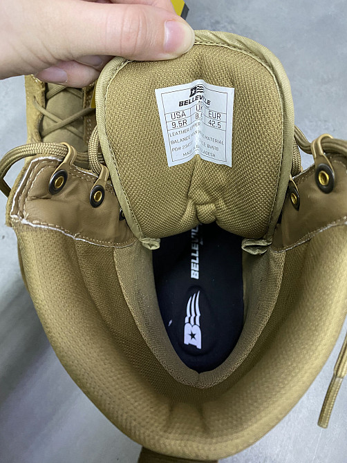 Берці Belleville Spear Point Lightweight Hot Weather, розмір 9,5/42,5, колір Койот, весна-лето, стандарт армії США  (BV518) Solmir Київ - фото 8