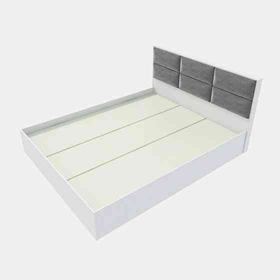 Кровать двуспальная Эверест КЛ-1400 Лайт (щит ДСП под матрас) 140х200 см Нимфея Альба (DTM-4656) Львов