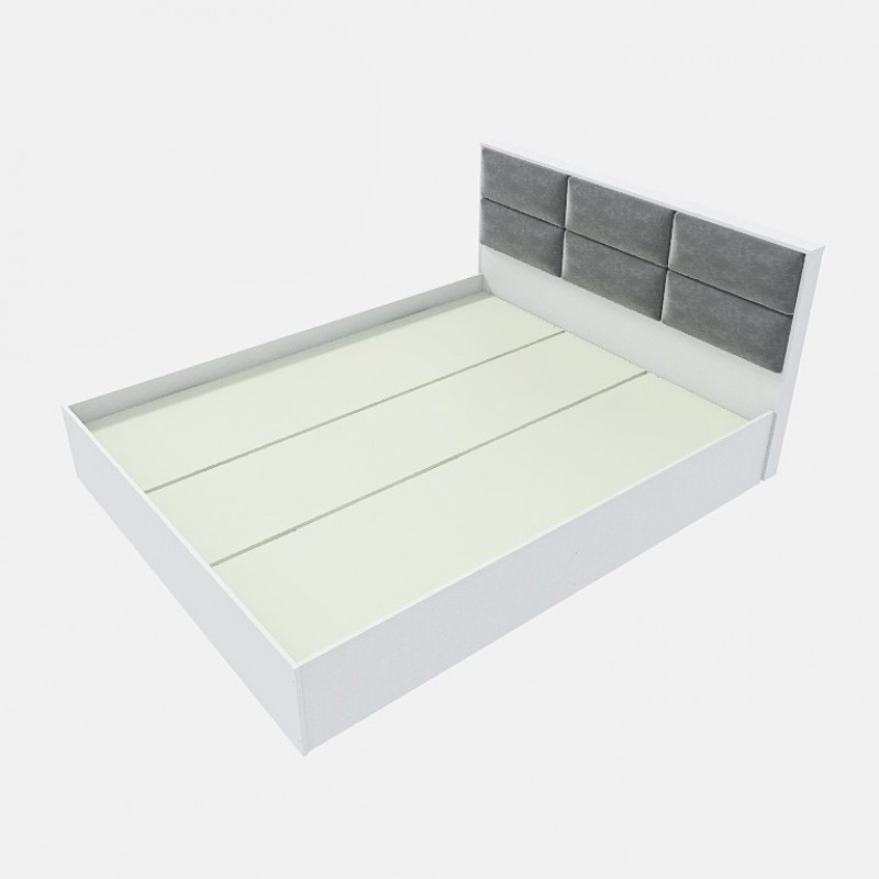 Кровать двуспальная Эверест КЛ-1400 Лайт (щит ДСП под матрас) 140х200 см Нимфея Альба (DTM-4656) Львов - изображение 2