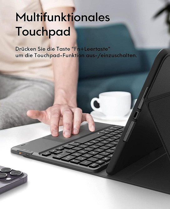 Фирменный защитный чехол Chesona с Bluetooth клавиатурой для iPad 10.2 (2019/20/21)/pro10.5(2017)/Air 3 10.5 Днепр - изображение 5