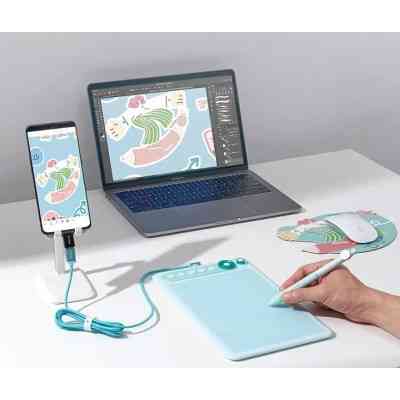 Графический планшет Parblo Intangbo X7 Green (INTANGBOX7G) Винница