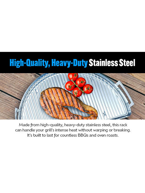 Решетка Slow and Sear Roast'N Smoke Rack для гриля и поддона Drip'N Griddle Pan ACC-RRS Код: 013696 Ровно - изображение 6