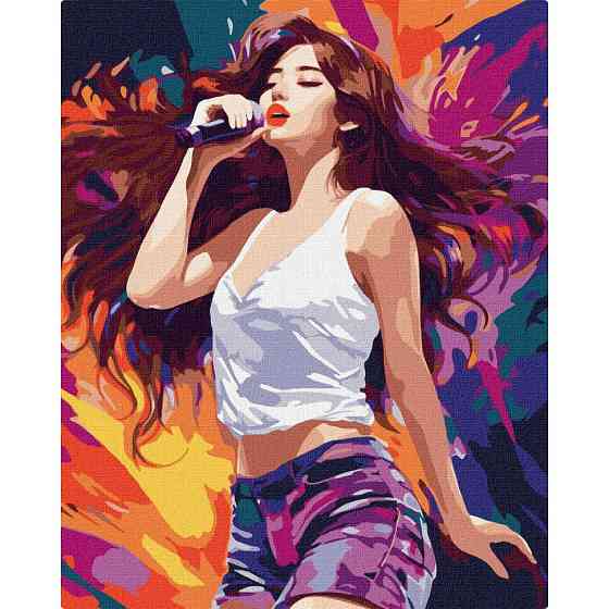 Картина за номерами "Чарівна співачка" KHO8374 40х50 см Вінниця