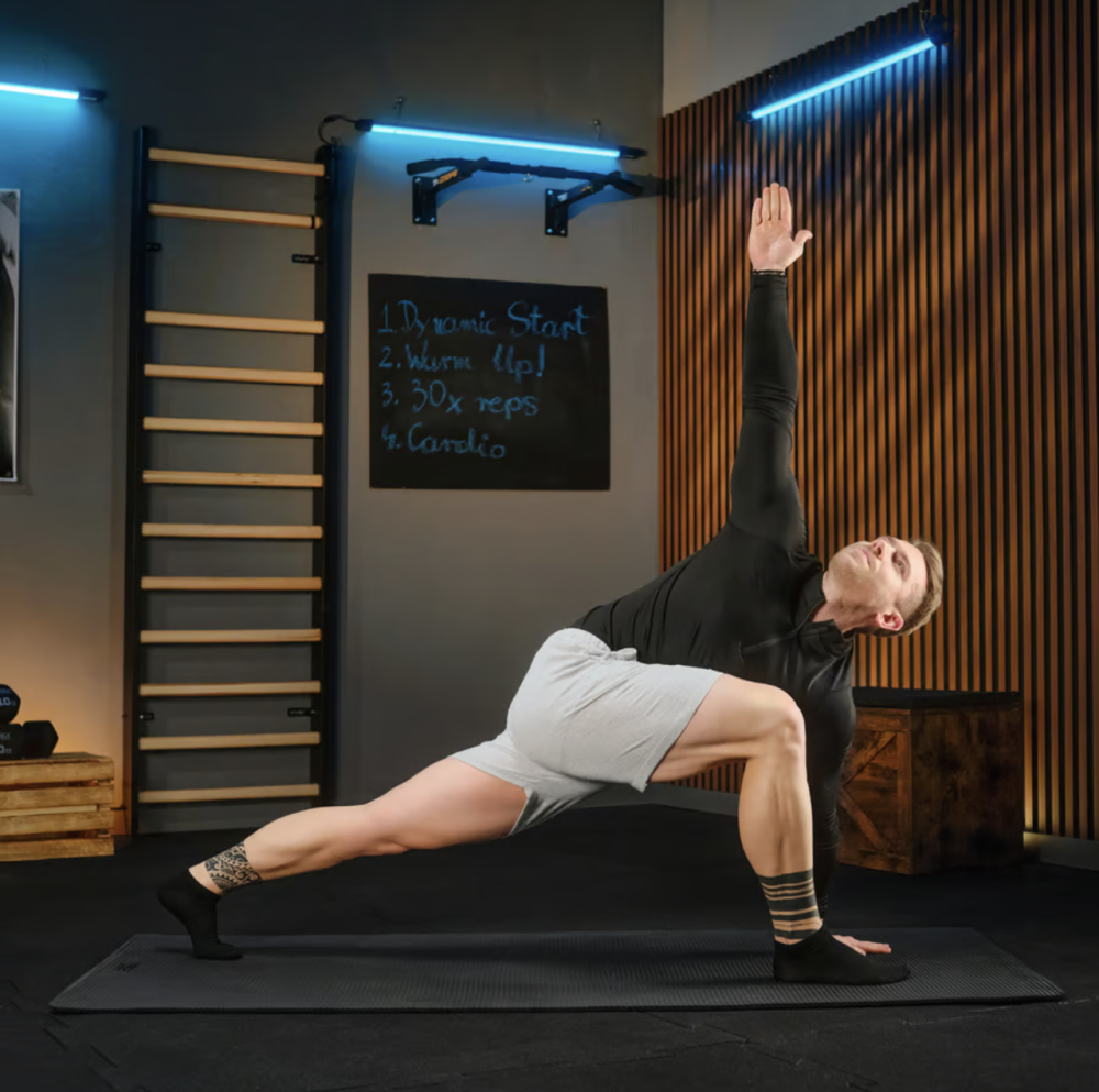 Коврик для йоги TX-019NGM NBR 1см 190х80 чорний Київ - фото 4