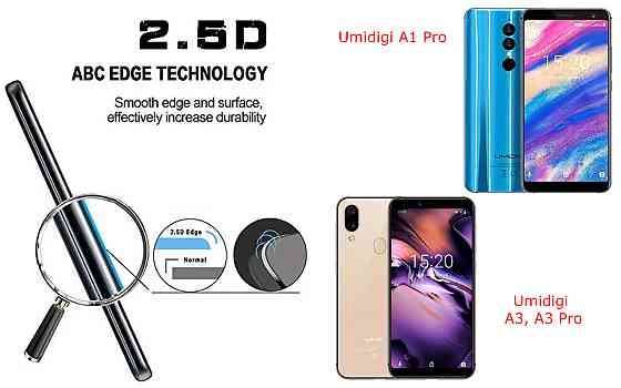 Защитное стекло ArmorGlass для Umidigi A1 Pro, A3, A3 Pro – устойчивое к царапинам и ударам Киев