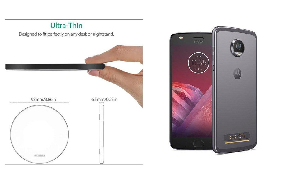 Бездротовий зарядний пристрій Copper до 30W для LG V60 ThinQ, USB-C, LED Київ - фото 3