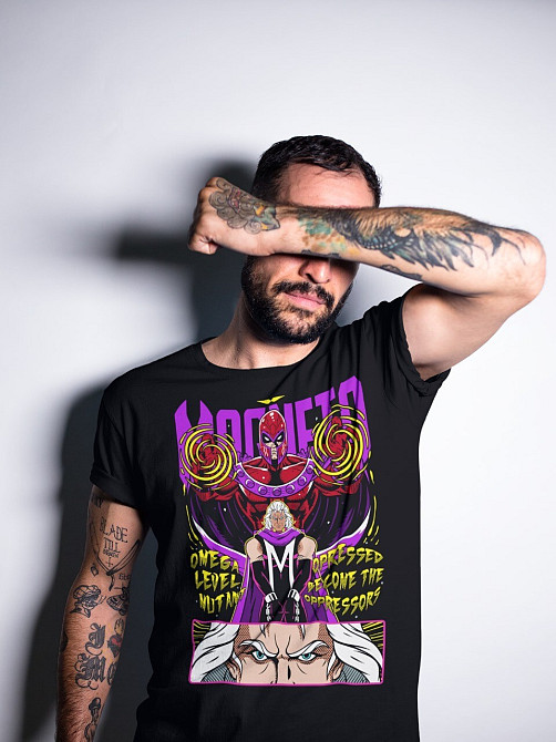 Футболка для мальчика аниме Фуннй Магнето Вас Ригхт оверсайз (рост от 165 до 180 ) Черний AnimeJ0036m Днепр - изображение 2