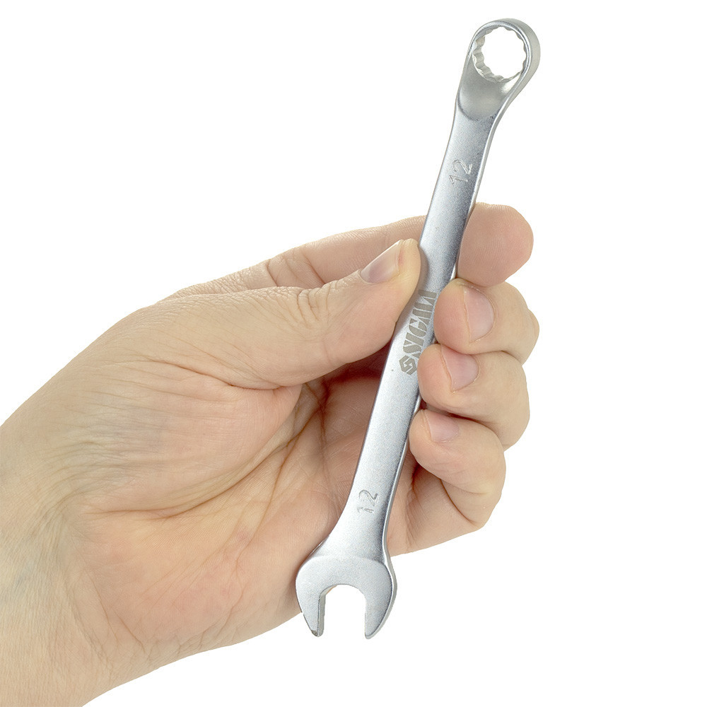 Ключ рожково-накидный глубокий 12мм CrV satine SIGMA (6024121) Ровно - изображение 7