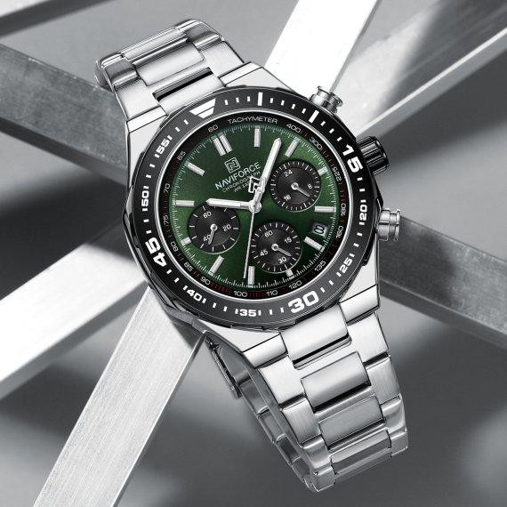 Часы мужские наручные Naviforce Ocean (Серебристый) Винница - изображение 7