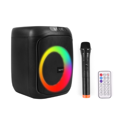 Портативна колонка HAVIT HV-SQ146BT 60W RGB Black (2шт/ящ) Житомир - фото 12