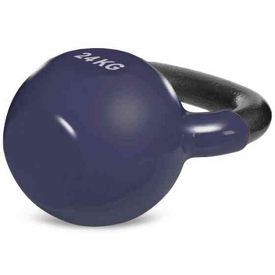 Гиря чавунна 24 кг з вініловим покриттям Zelart-5161-24 Київ