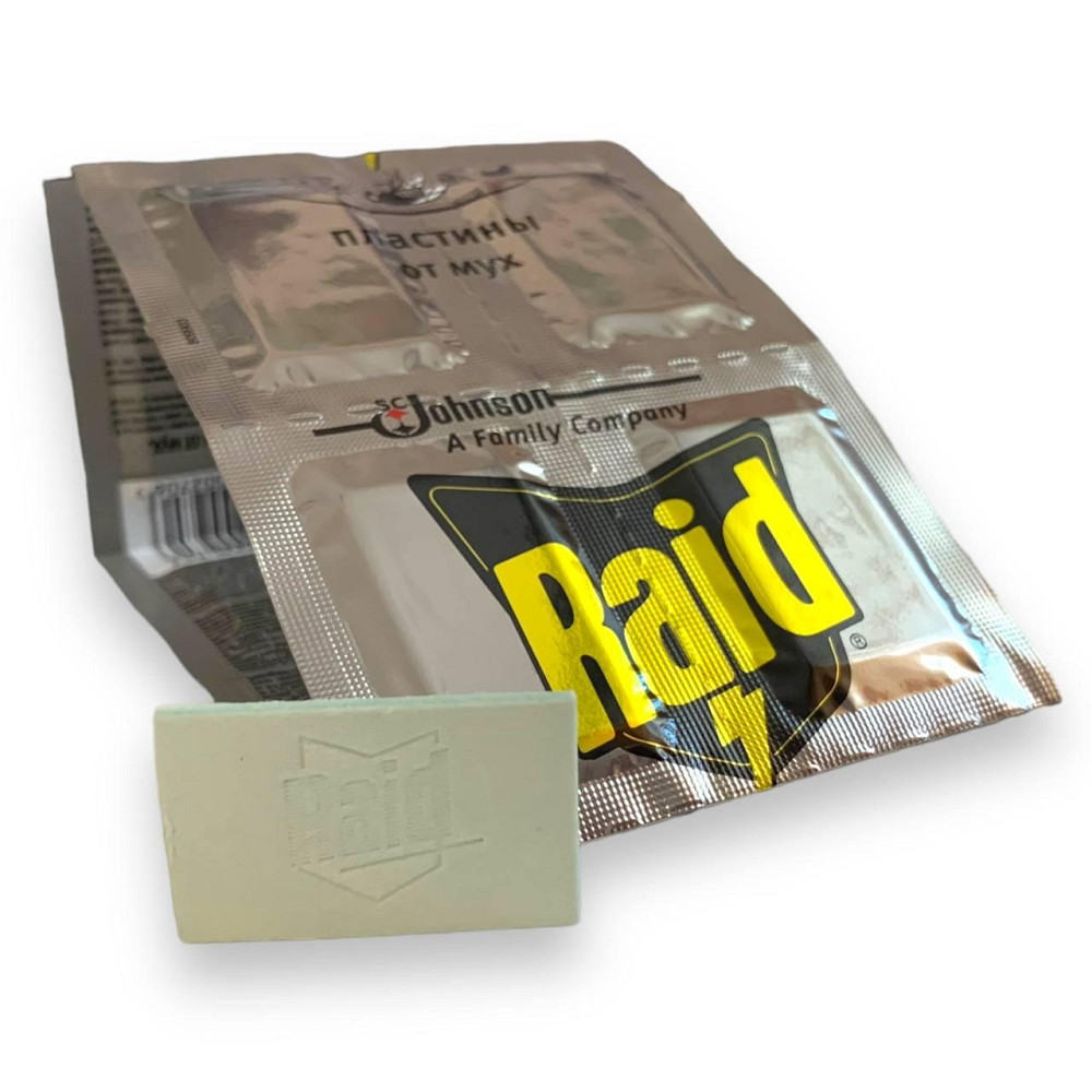 Пластина Raid від мух (10 шт) - потужний засіб від комах з тривалою дією до 8 годин у приміщенні Харків - фото 6