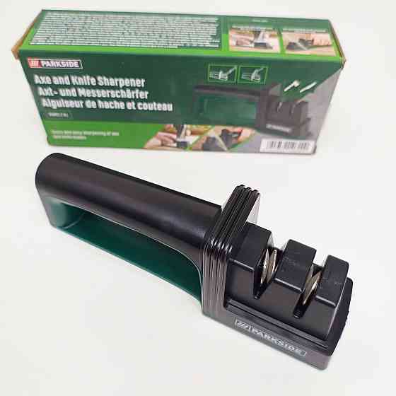 Точилка для ножів і сокир Parkside PAMS 2 A1, алмазне покриття дві направляючі ергономічна нековзна ручка PZ-22 Львів