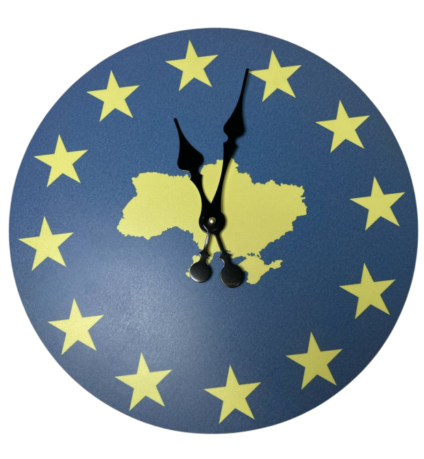 Годинник "Карта України" діаметр 36 см Рівне - фото 1