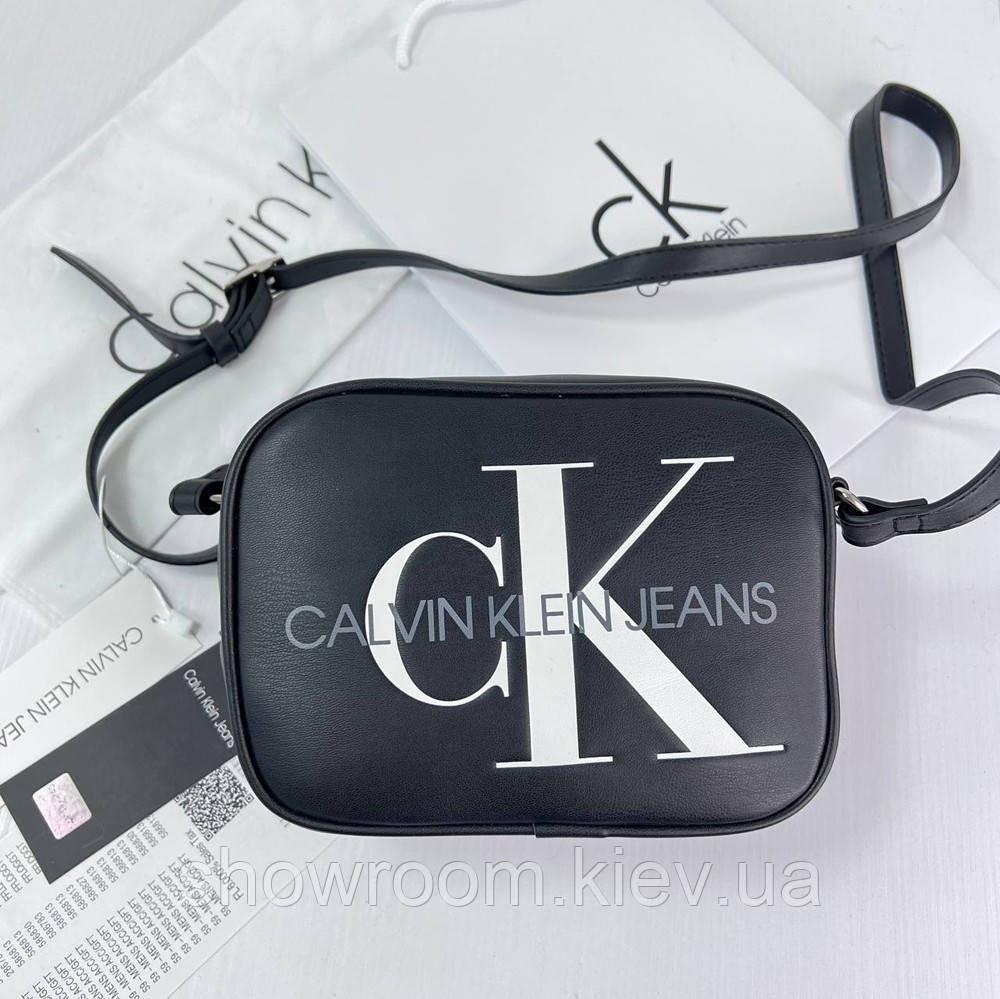 Небольшая женская сумочка на плечо Ck 2866 черная Киев - изображение 1
