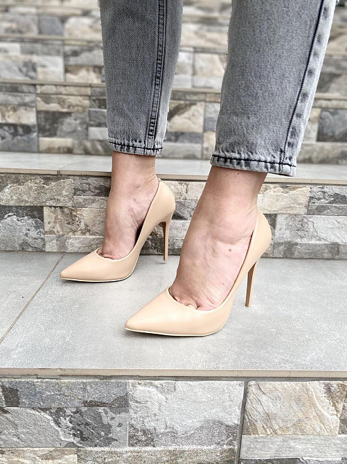 Comer Туфлі жіночі COMER капучіно еко-шкіра каблук 11см розміри 36-40 (4959) Коломия - фото 3